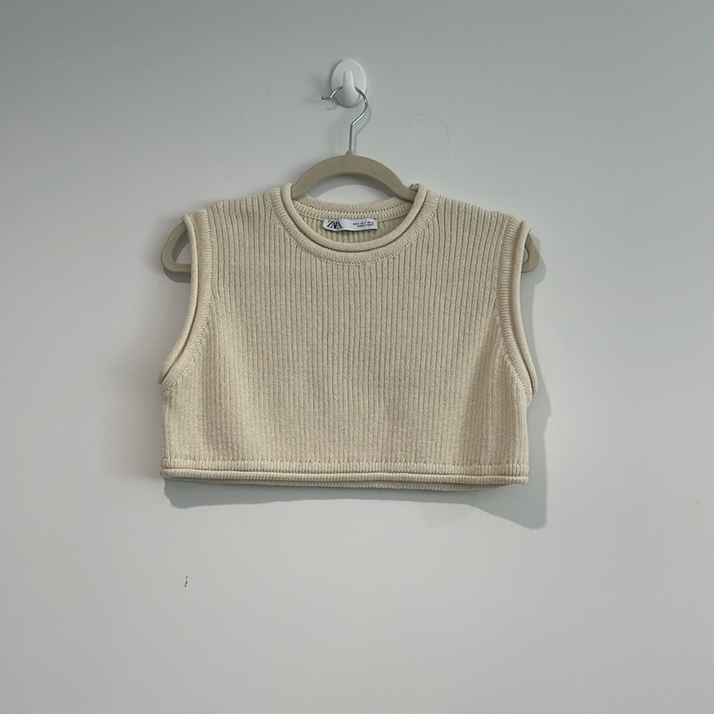 Zara Cropped Knit Top